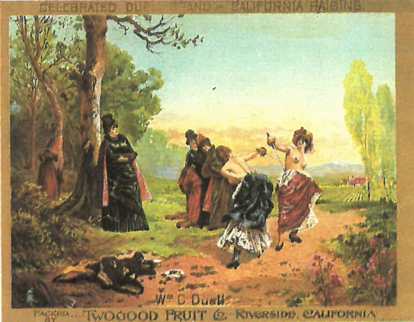 Painting of early California landscape