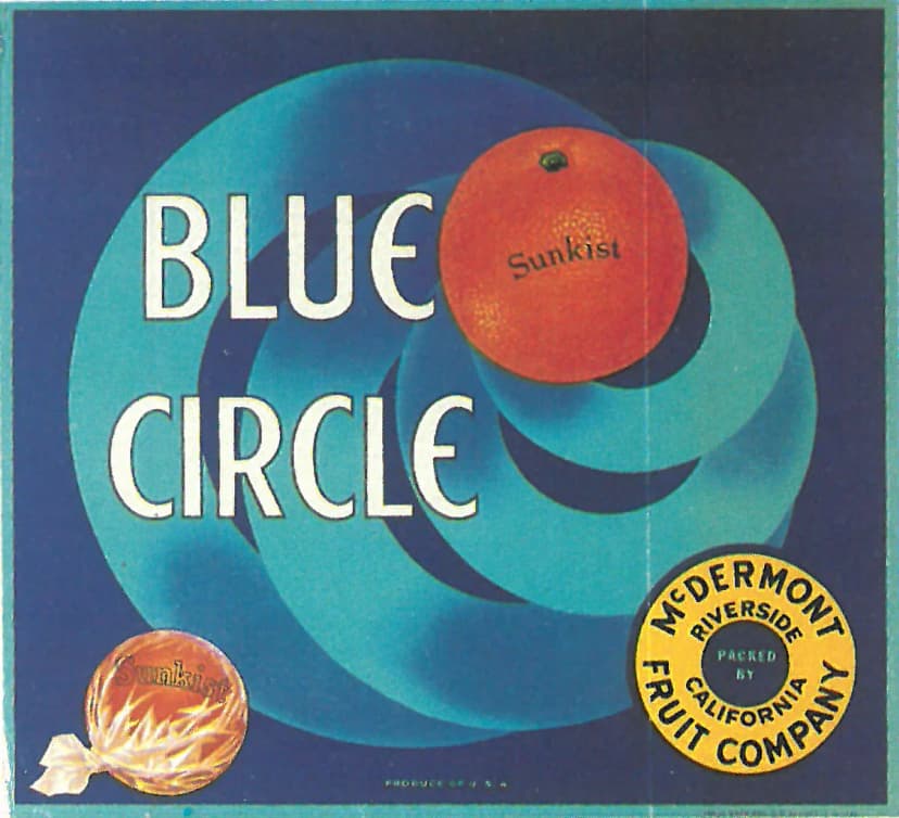 Blue Circle — Sunkist — Claremont, California